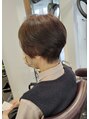 榮(Salon de 榮)&nbsp;ハーブカラーで、ツヤツヤショート 、お手入れもラクです。
