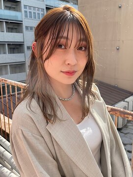 ヘアプレイスソル (HAIR PLACE SoL) インナーカラーベージュ×ミディアム