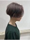 マッシュボブパート/パープルグレージュ・インナーグリーン