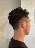 フェードショート×パーマ