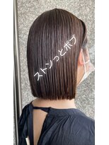 オーガニックエコ 川越(organic+eco)&nbsp;20代30代大人かわいい切りっぱなしボブ♪