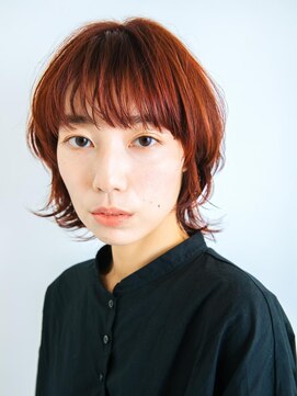 オト(Oto) オレンジカラーのマッシュウルフ