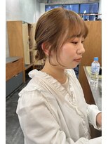 ニール 名古屋 伏見 丸の内(NEELU)&nbsp;【Neelu__rie】ハーフブリーチで作る、イエローベージュ