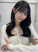 韓国式レイヤーカット×ブルーブラック