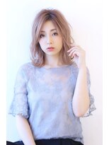 オーロ 西大寺店(ORO)&nbsp;くびれミディが可愛いハイトーンスタイル