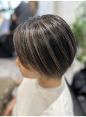 ＊アッシュベージュ×コントラストハイライト＊
