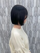 ◎黒髪でも重く見えない似合わせボブ