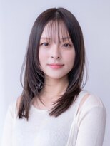 20代30代かわいい/顔まわりレイヤー/前髪/アンブレラカラー