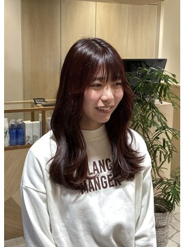 シアン 栄店(CYAN.) 初カラーにおすすめ！チェリーレッド！