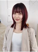 赤髪グラデーションカラープレイングカラールーツカラー