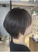 レディースショートボブ毛流れショートくびれ束感ショート