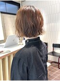 クシュッとパーマボブ