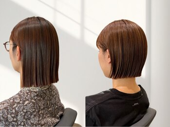 ナイアバイアヌエヌエ(naia by anuenue)の写真/<守山>デザイン性のあるオリジナルのストレートで乾かすだけで切りっぱなしボブが叶う♪