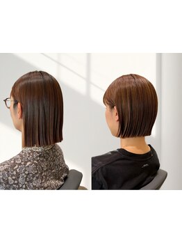 <守山>デザイン性のあるオリジナルのストレートで乾かすだけで切りっぱなしボブが叶う♪
