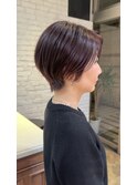 表参道白髪ぼかし上品ショートボブアッシュベージュ30代40代
