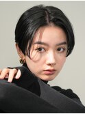 横浜西口顔周りレイヤーカットくびれヘア切りっぱなしボブ30代