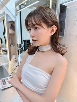 ミディアムレイヤーカット/レイヤー/顔周り/韓国/髪質改善/大宮