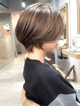 ヘアドネーションで似合わせカットショートボブ/20代/30代/40代