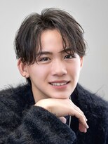 オーシャントーキョーオーバー 渋谷(OCEAN TOKYO OVER) メンズシャドウパーマ波巻きパーマツーブロックラウンドマッシュ