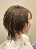 黒髪/クラゲヘアー/オリーブグレー/小顔/ココアベージュ/伊勢崎