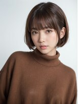 ブロッサム 東久留米店(Blossom)&nbsp;大人可愛い◎小顔丸みショートボブ×前髪あり