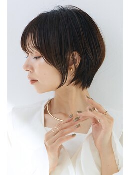 クロード モネ 池袋店(Claude MONET)の写真/【人気No.1】カット+イルミナカラー+ケアトリートメント¥10900 高いカット技術で再現性◎【ショート】