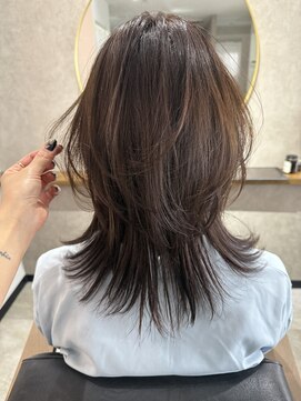 エトワ 中央店(etoi) 大分ミディアムボブレイヤー軽め韓国レイヤーくびれスタイル
