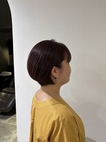 ヴィレッタ(VILLETA)&nbsp;縮毛矯正/ミルクティーブロンド/ダークブルー/デジタルパーマ/