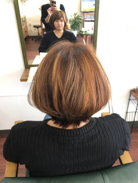 ヘアーショコラン(hair chocolan) 前下がりグラボブ