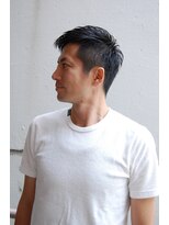 メリケンバーバーショップ コウベ(MERICAN BARBERSHOP KOBE)&nbsp;ワイルドアップバングビジネスソフトツーブロック#m122