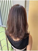 【津賀 涼】ショートグレージュカラーボブウルフココアベージュ
