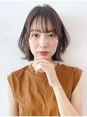 エアリーボブ_オリーブカラーハイライトカラー_7769
