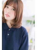 ミック ヘアアンドメイク アップ 駒込店(miq Hair&Make up) ふわっとまとまる♪シースルーバング束感ナチュラルストレート