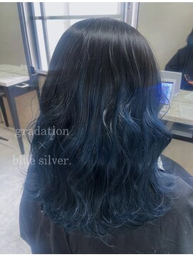 アジールヘア 東上野店(agir hair) ブルーグラデーションカラー【上野/東上野】