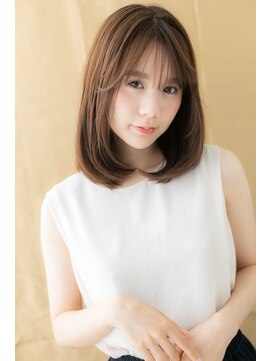 カバーヘア ブリス 大宮西口(COVER HAIR bliss) 透け感フェザーバング大人かわいい小顔ワンカールロブヘアZ大宮