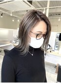 #切りっぱなしボブ#外ハネ#トラックオイル#ハイライト