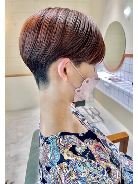 モカヘアー(mocha hair) ハンサムショート/刈り上げ/テラコッタカラー/20代/30代