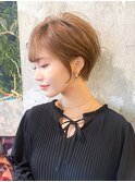 前髪あり/20代30代40代/ひし形レイヤーショートボブ/表参道
