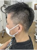 MEN'S HAIR  センターパート　ツイストスパイラル　コンマヘア