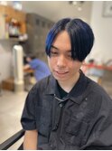 メンズヘア ディープブルー