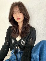 ロンド エスポワール 錦糸町(Lond espoir)&nbsp;〇黒髪グレーベージュ韓国レイヤーロングくびれ前髪パーマ