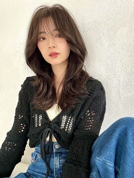 ロンド エスポワール 錦糸町(Lond espoir) 〇黒髪グレーベージュ韓国レイヤーロングくびれ前髪パーマ