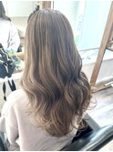 白髪ぼかしバレイヤージュ脱白髪染めカラー大人レイヤー