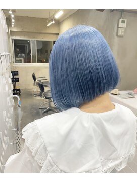 オーオシカシカスペース(OOO YY Space) ライトブルー/水色/ボブ