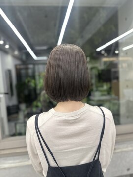 ディジョン(Dijon) 韓国顔まわりレイヤーカットグレージュオリーブベージュブラウン