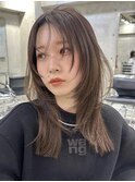 ザクザクレイヤーカット巻き方簡単ミディアムロング韓国表参道