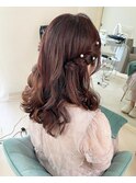 ハーフアップhair