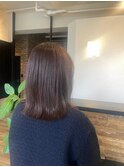 大人綺麗な落ち着きナチュラルカール 艶感ハイトーンカラー