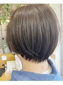 ナチュラルハイライトで透明感白髪染め