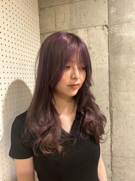 ヘアーアンドメイク ファット(Hair&Make PHAT) 透明感ラベンダーカラーゆるふわ韓国風ロング20代30代40代